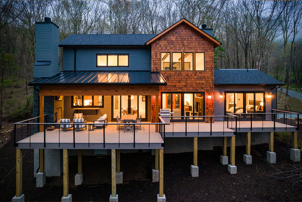 Modern Oak Lodge
