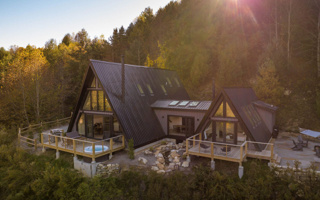 Blue Morning A-Frame