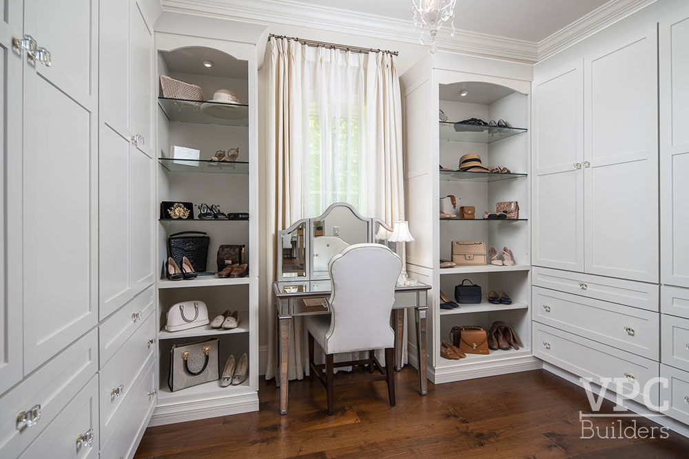 Country French Cottage walk-in closet