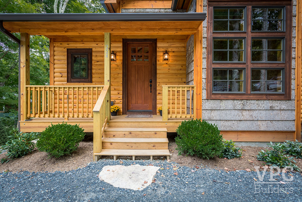 Custom Cabin at Grandfather entryway