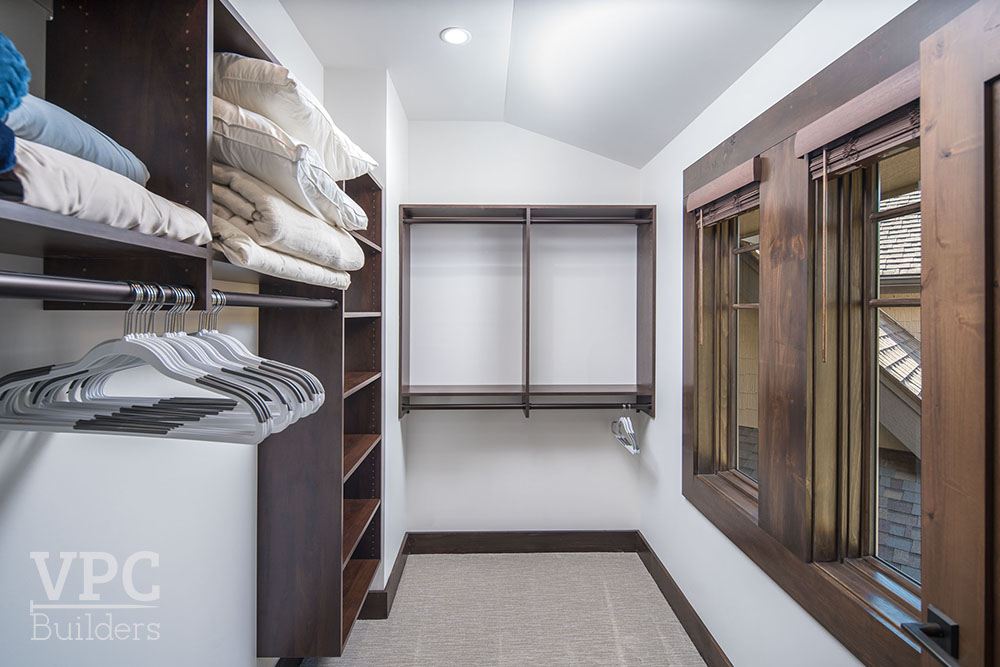Ski Retreat walk-in closet