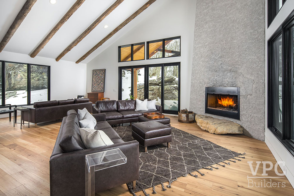 Contemporary Mountaintop Escape living room
