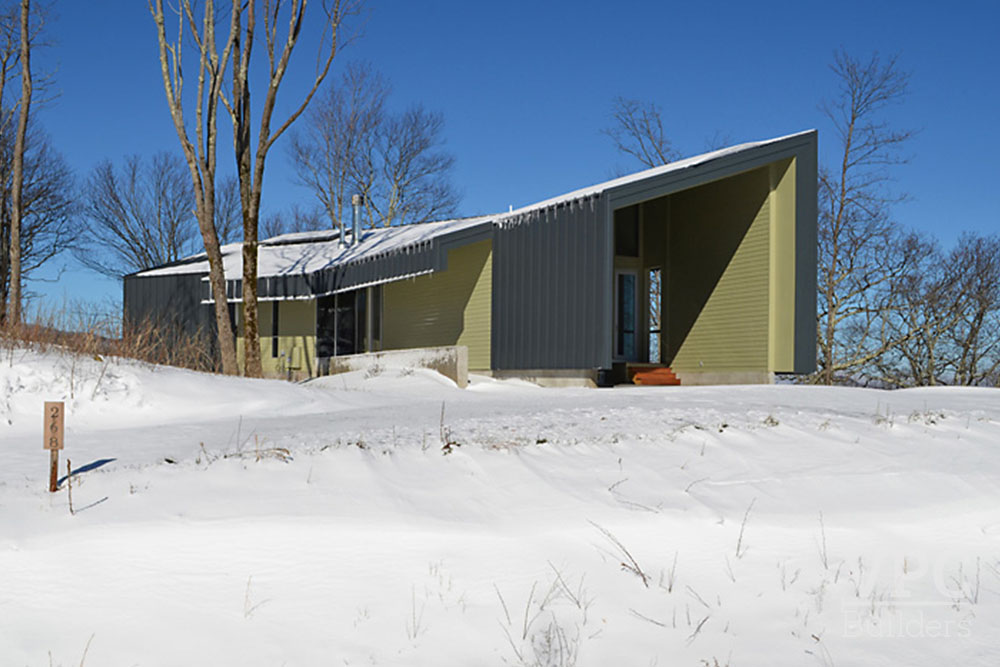 Modern Geothermal Home exterior