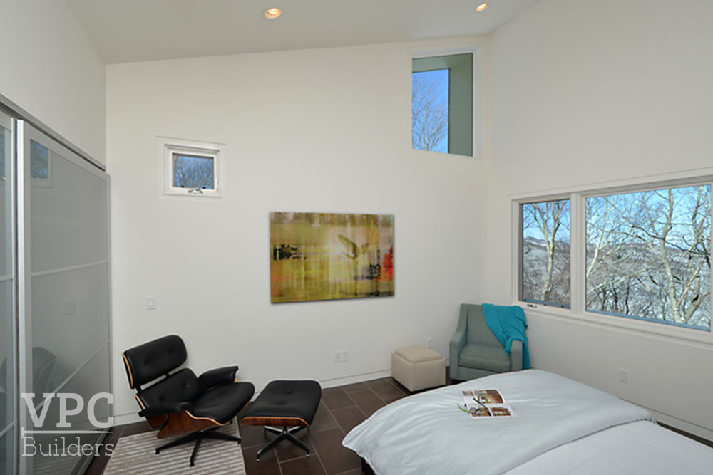Modern Geothermal Home bedroom