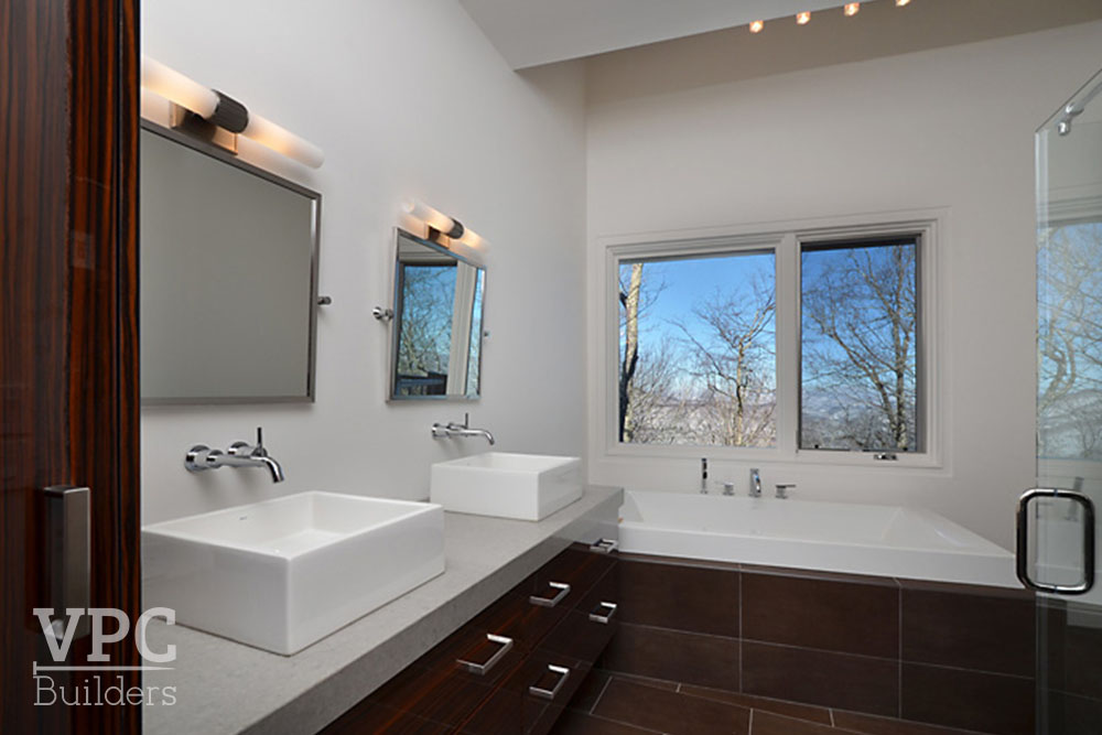Modern Geothermal Home bathroom