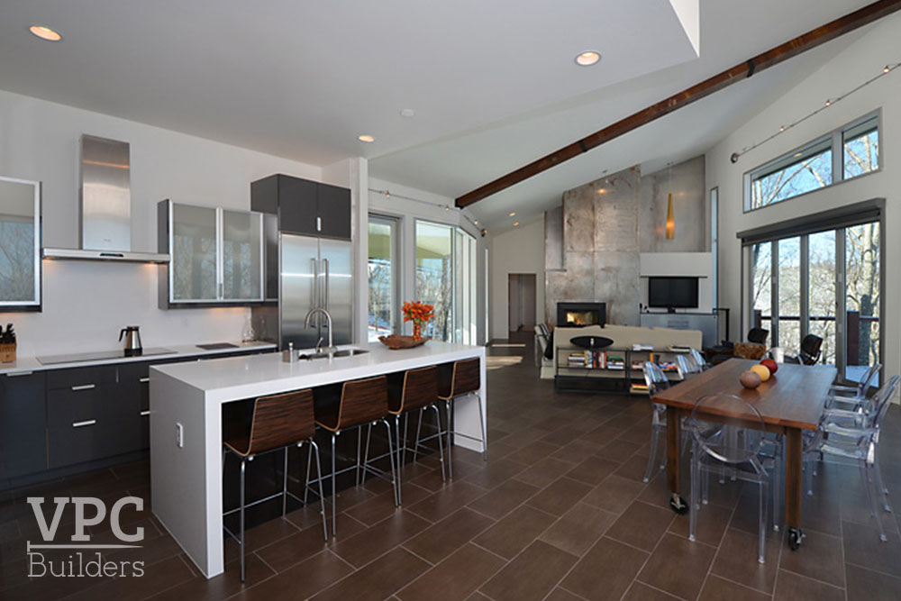 Modern Geothermal Home kitchen