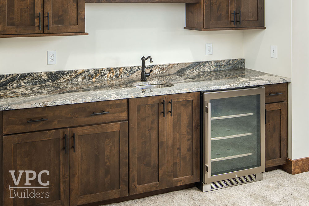 Osprey Haven mini bar with wine fridge