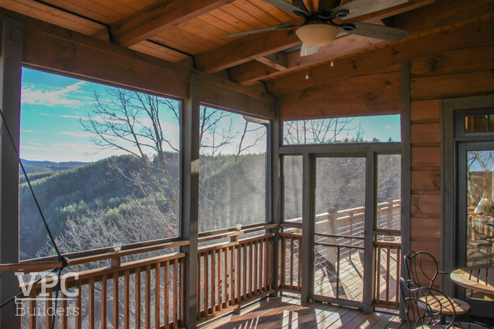 Sparta Custom Lodge covered porch