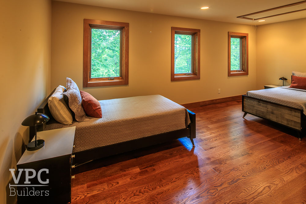 Sweet Pea Home bedroom with two full beds