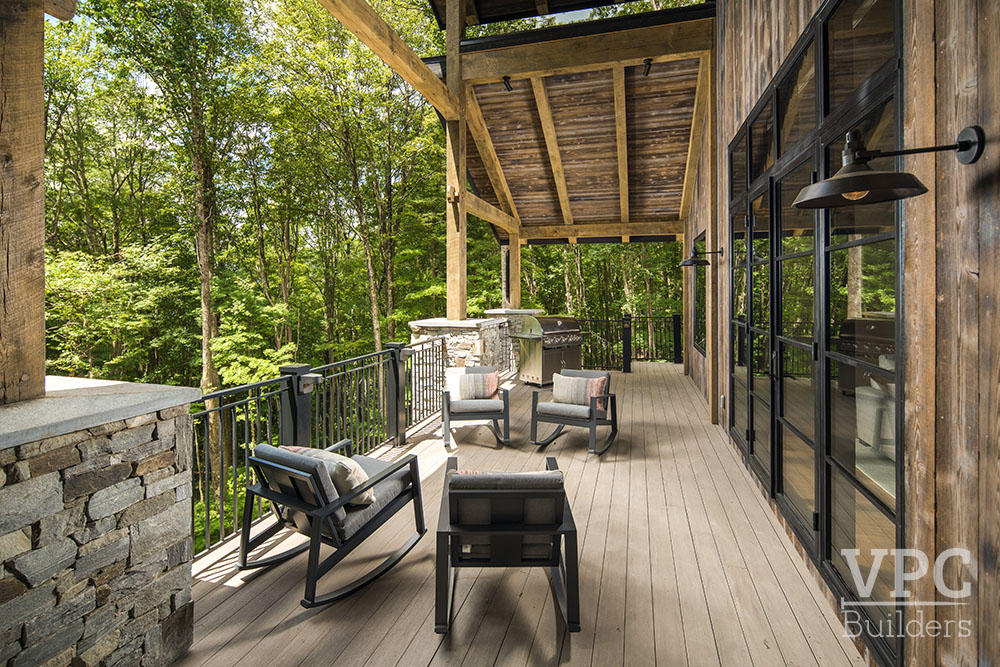 Woodland Timberframe balcony/deck