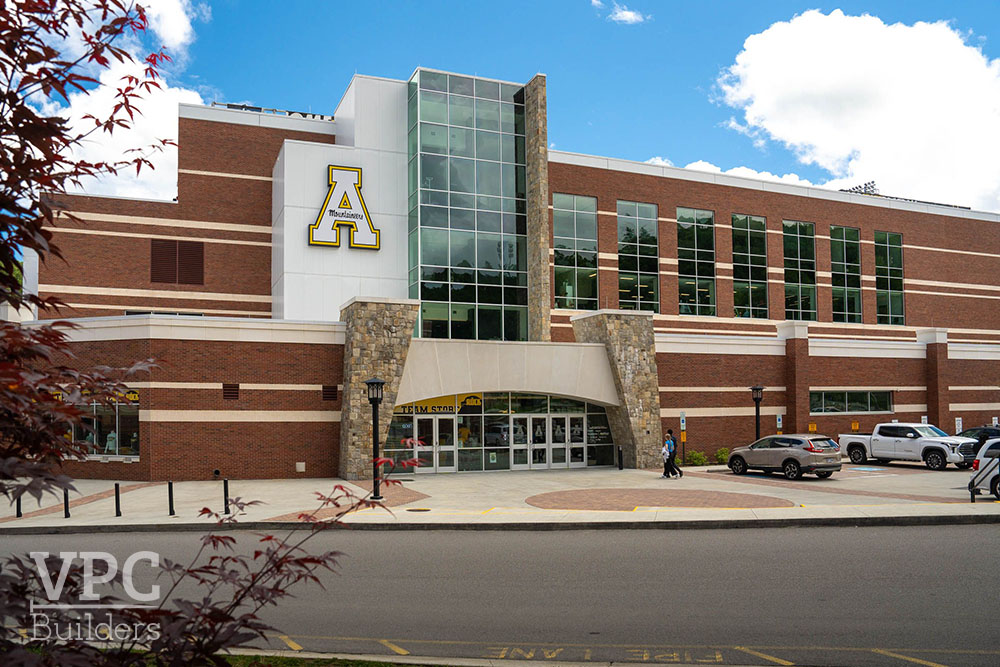 Appalachian State Team Room exterior facade