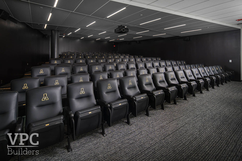 Appalachian State Team Room theatre-style seats