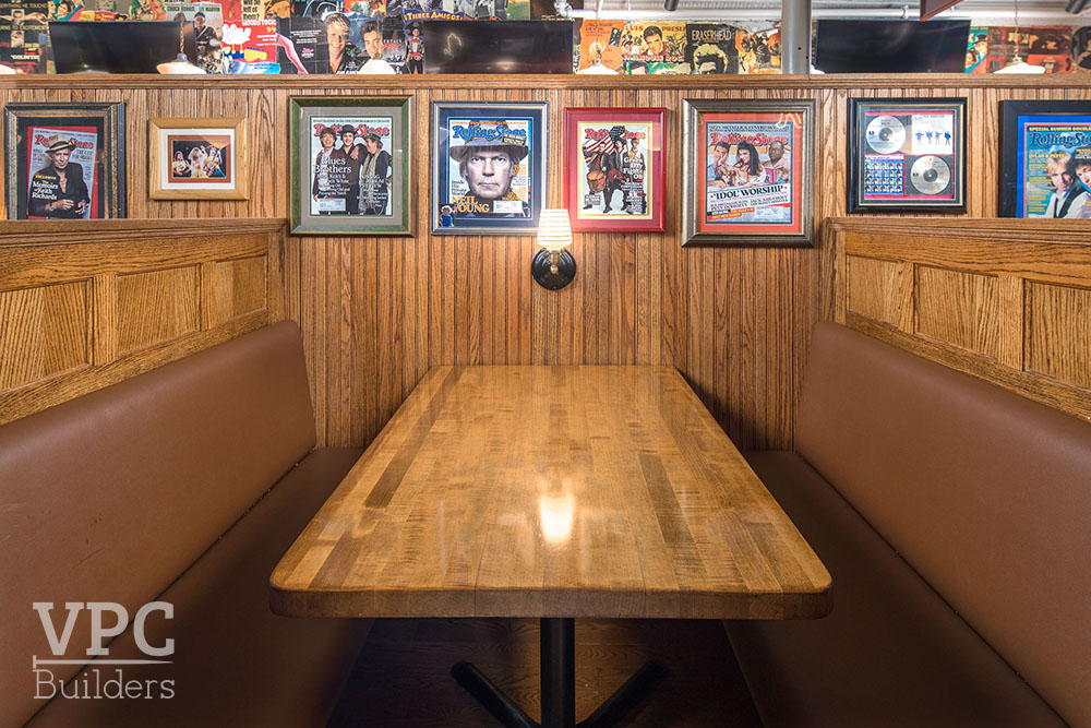 Macados wooden booth