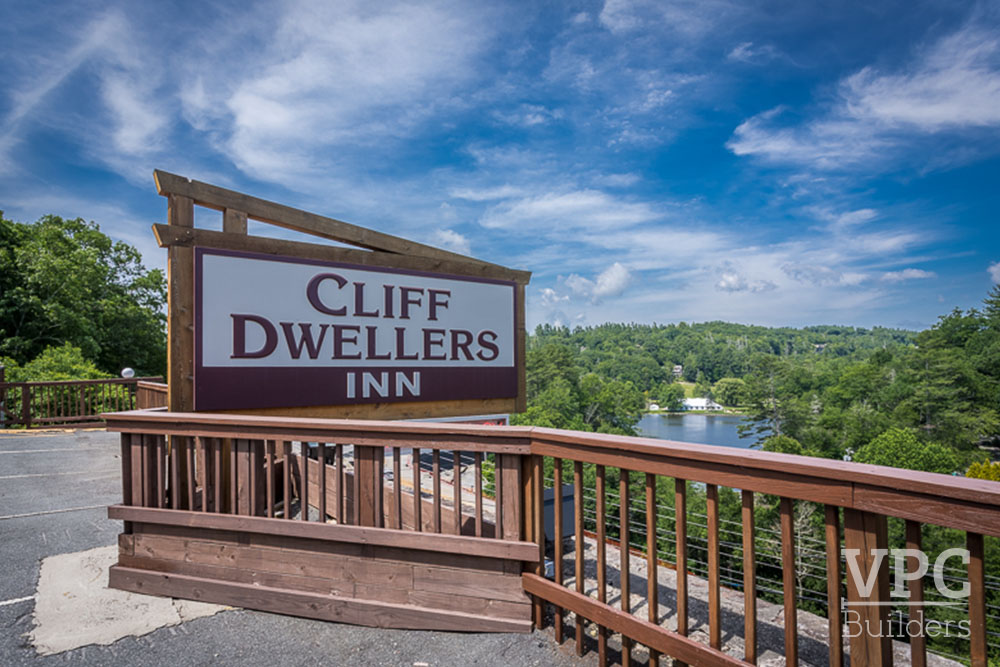 Cliff Dwellers Inn sign