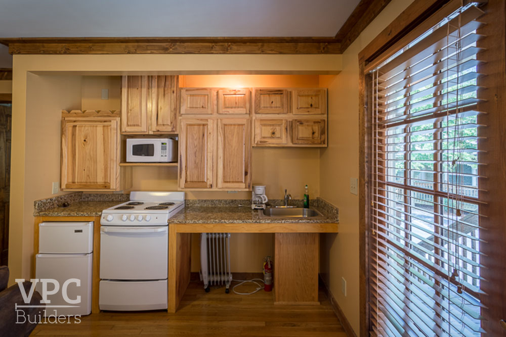 The Village Inn interior with laundry
