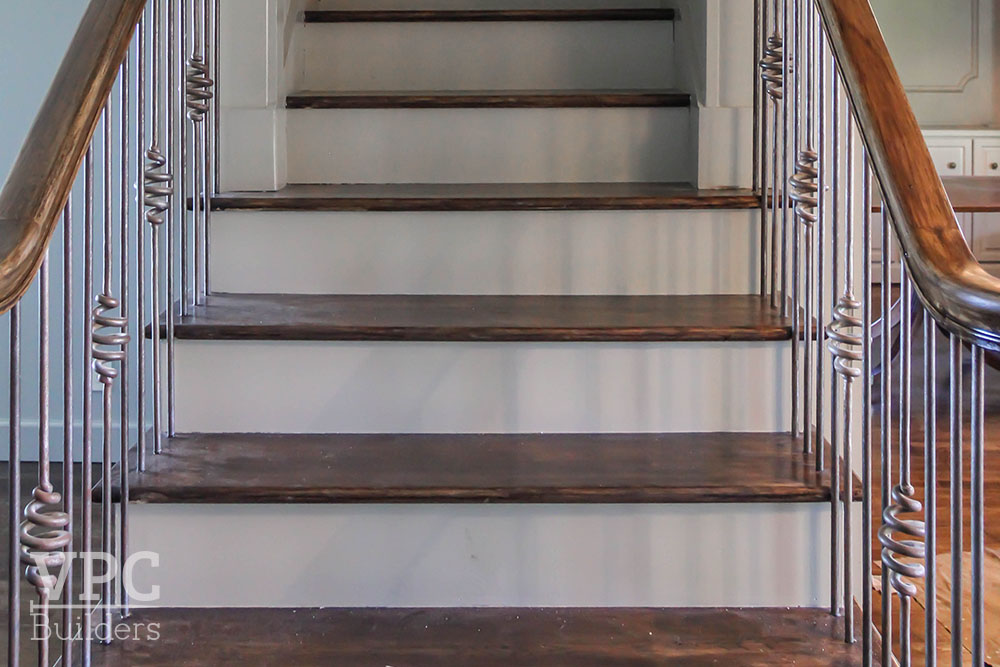 Green Hill remodel stair detail