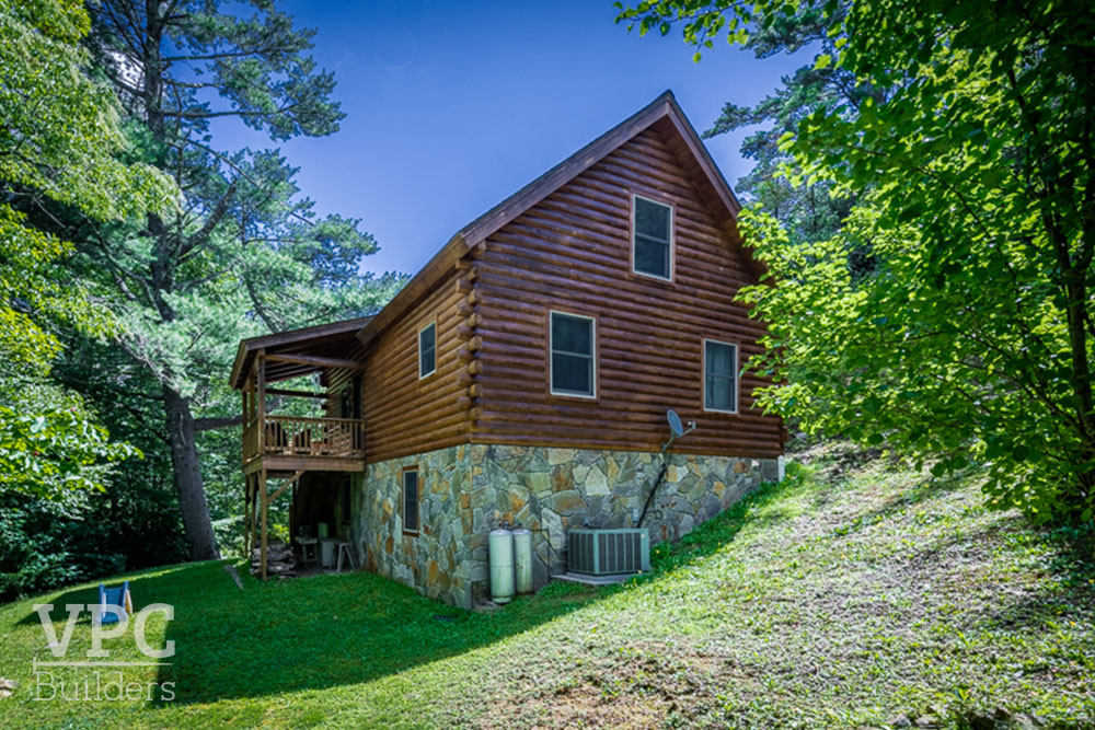 Linville Falls Kitchen + Stain Remodel exterior stain