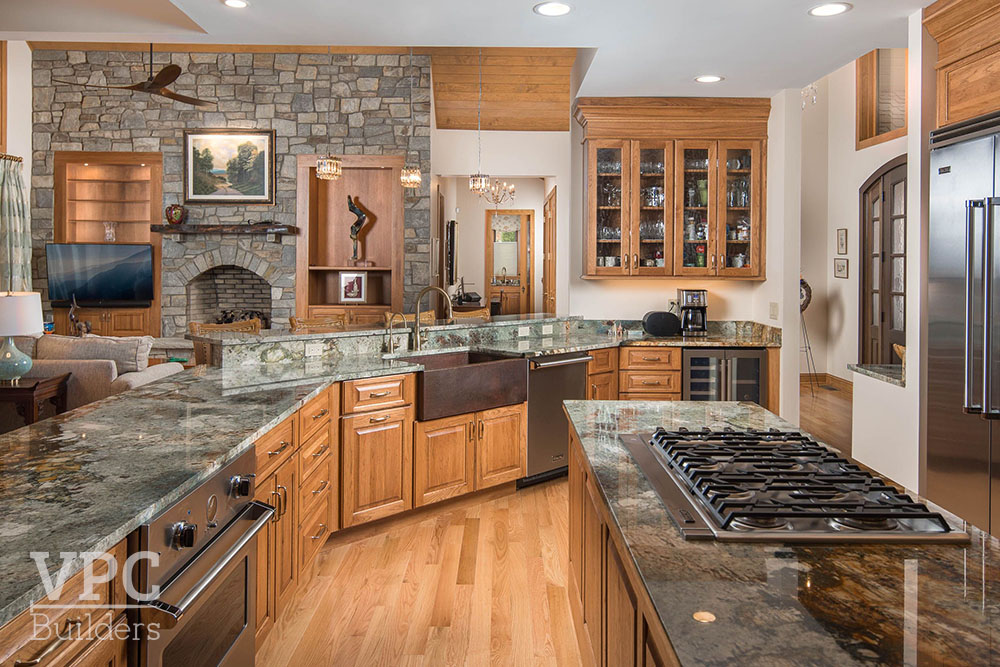 Linville Fire Restoration kitchen