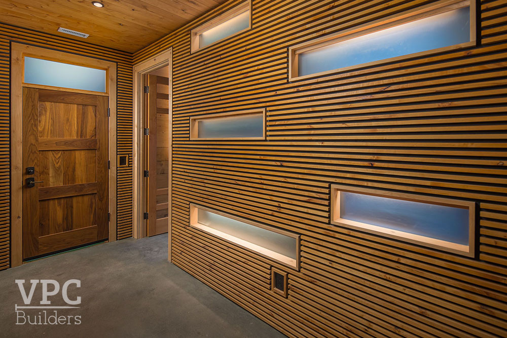 VPC Builders Banner Elk Office interior lighting detail