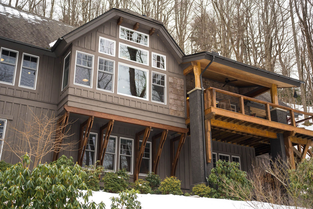 Exterior of custom home.