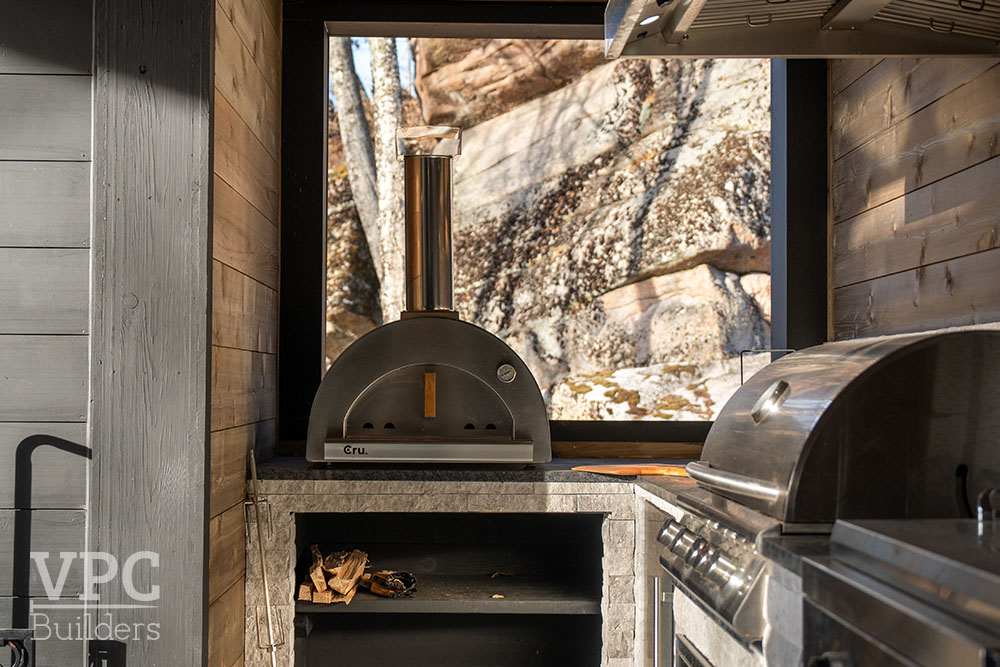 Blackstone Summit exterior smoker and grill on deck